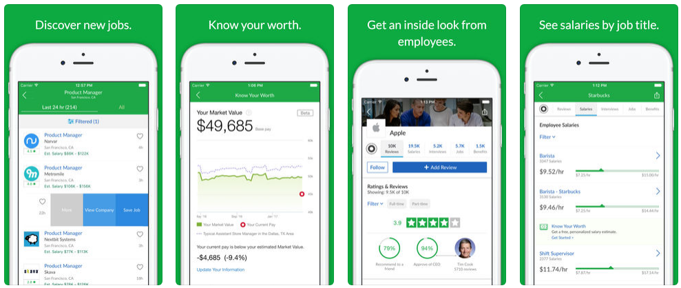 Glassdoor job app