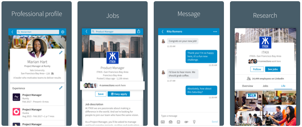 LinkedIn app
